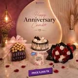 Chocolate + Cake + Flower bouquet