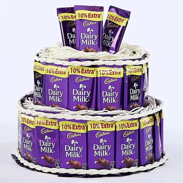 3-Tier Dairy Milk Chocolate Cake