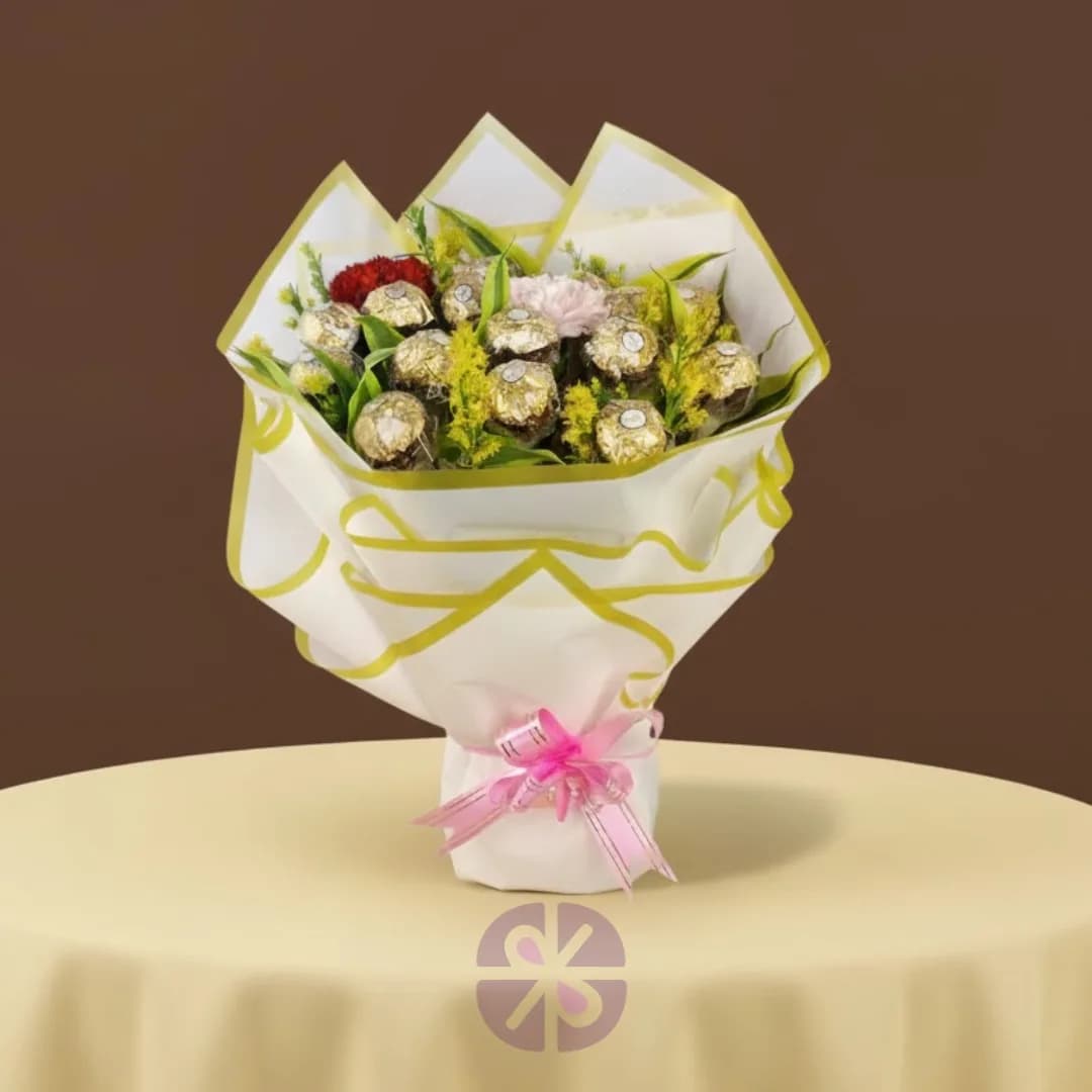 Premium Ferrero Rocher Chocolate Delight Bouquet