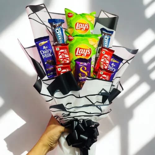 Choco & Snack Delight Bouquet