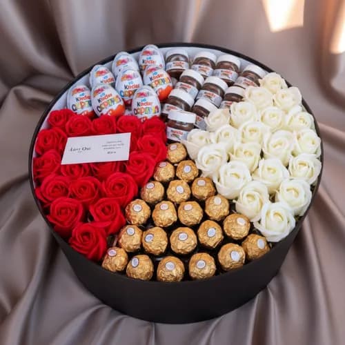 Luxury Chocolate & Rose Arrangement Box
