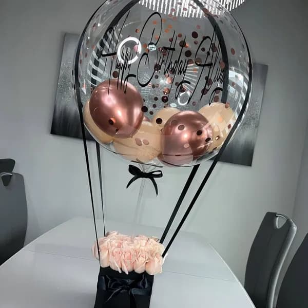 Elegant Birthday Balloon Gift Box