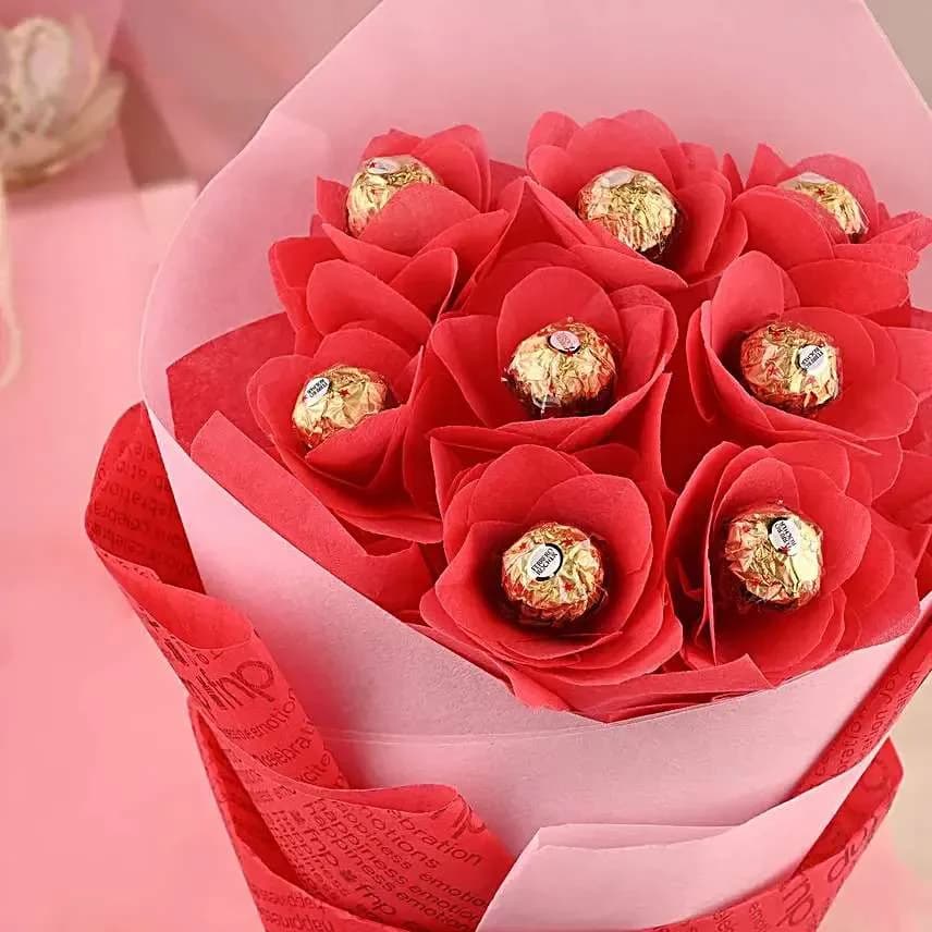 Romantic Ferrero Rocher Bouquet
