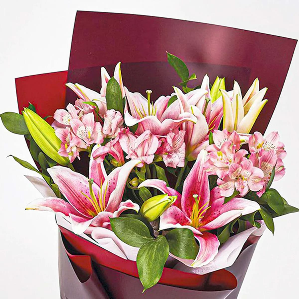 Blushing Beauty Pink Lily Bouquet – Elegant Flower Gift for Love & Celebration