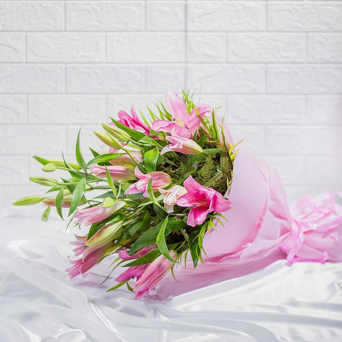Premium Pink Lily Bouquet – Perfect Gift for Love, Grace & Celebration