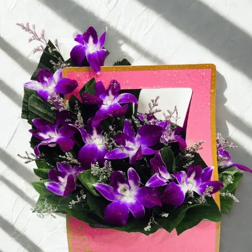 Royal Charm Orchid Bag Bouquet