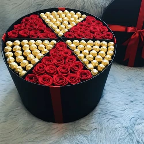 The Quartette of Luxury: Rose & Ferrero Grand Round Box