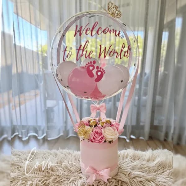 Welcome Baby Girl Gift Box