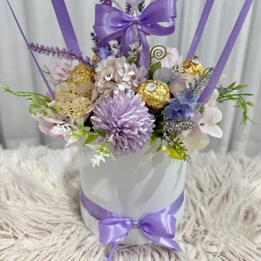 Purple Birthday Balloon Hamper