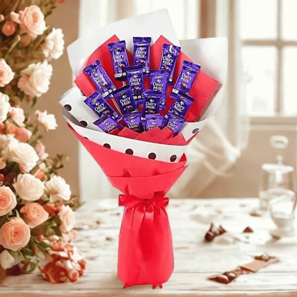 Deluxe Dairy Milk Chocolate Bouquet for Sweet Gifting Moments