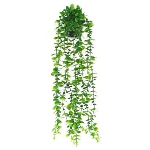 Cascade of Green Faux Hanging Eucalyptus Vine Garland