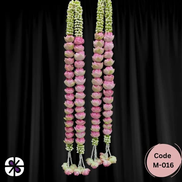 Padma (Lotus-Style) and Gajra Multi-Layered Wedding Garland
