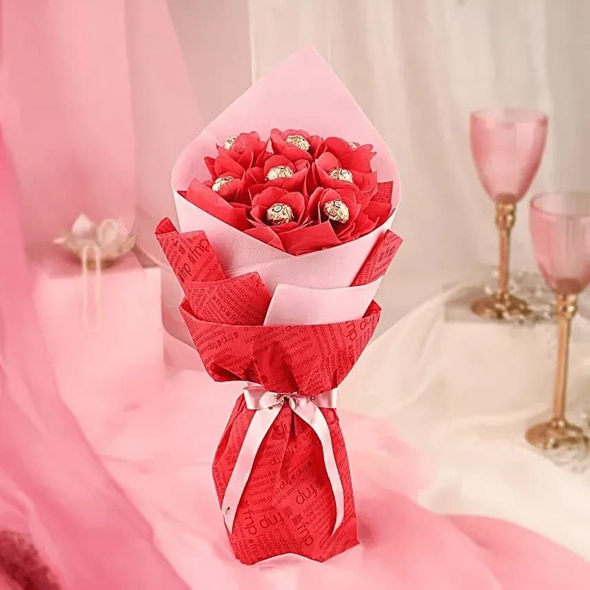 Romantic Ferrero Rocher Bouquet