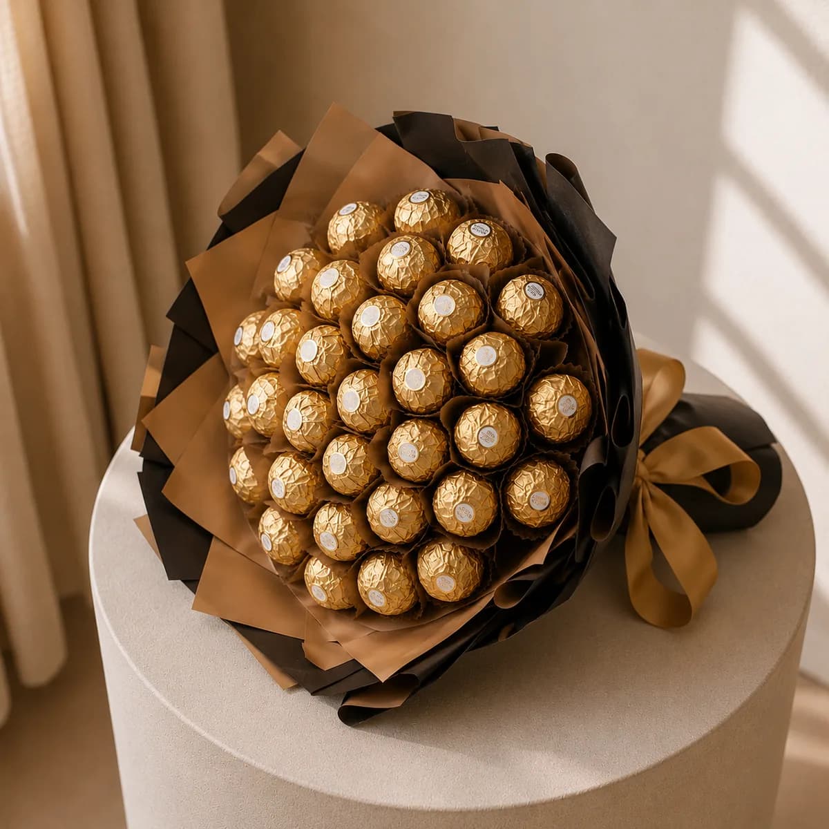 The Golden Indulgence Premium Ferrero Rocher Chocolate Bouquet
