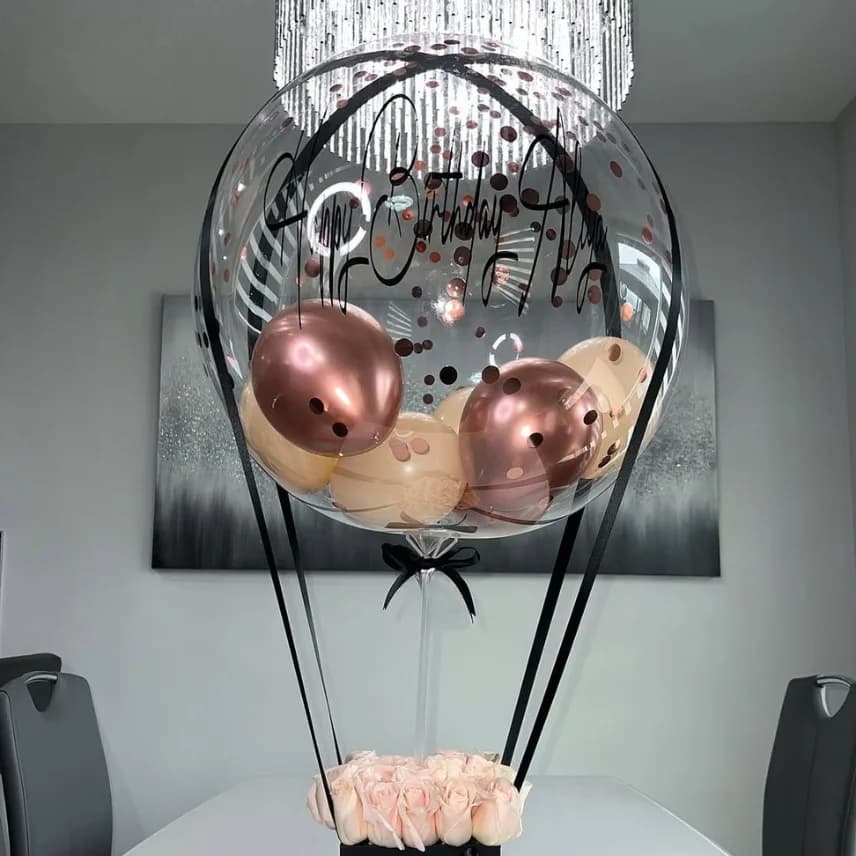 Elegant Birthday Balloon Gift Box