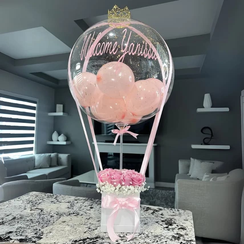 Personalized Welcome Baby Balloon Hamper