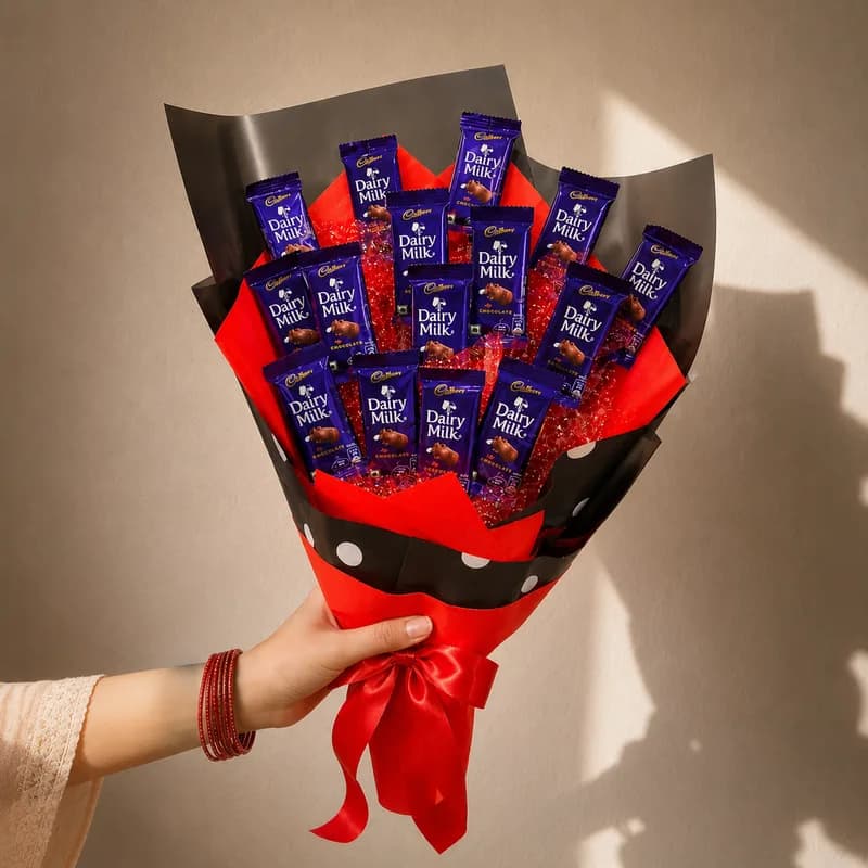 A Cadbury Dairy Milk Bouquet