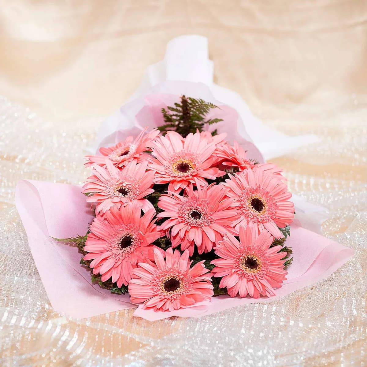 Elegant Pink Gerbera Flower Bouquet
