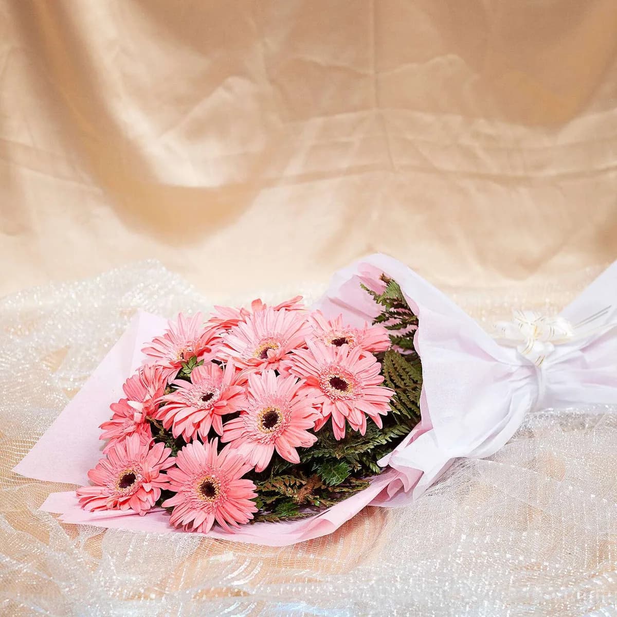 Elegant Pink Gerbera Flower Bouquet