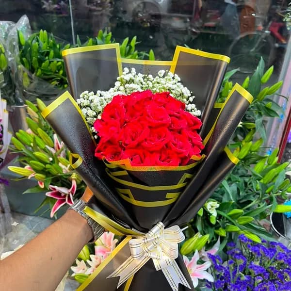 Red rose bouquet