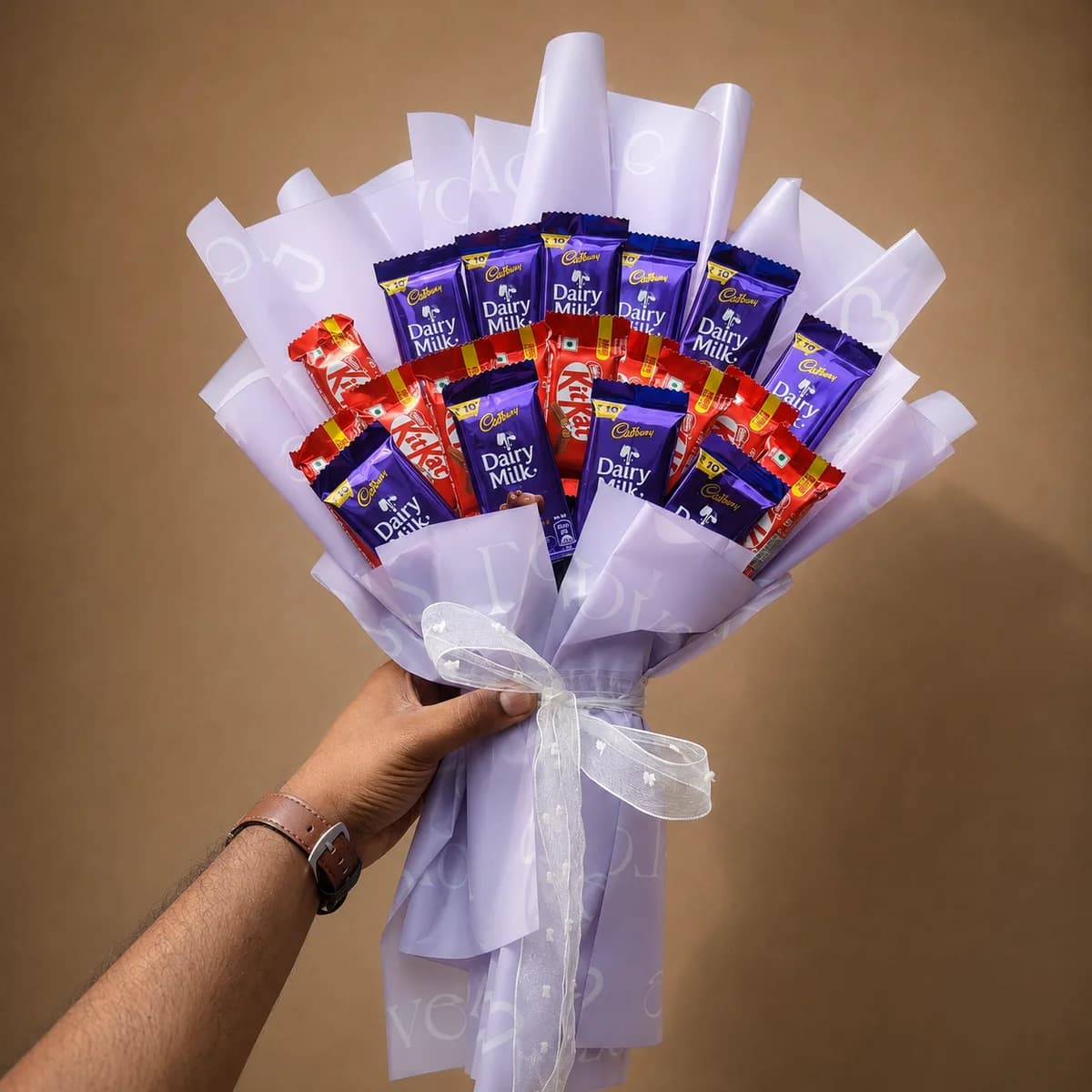 10 KitKat, Dairy Milk Chocolate Bouquet