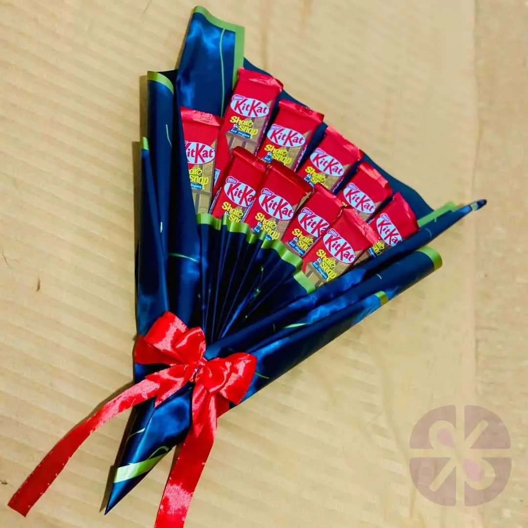 The Executive Break: KitKat Chocolate Bouquet Black Wrap