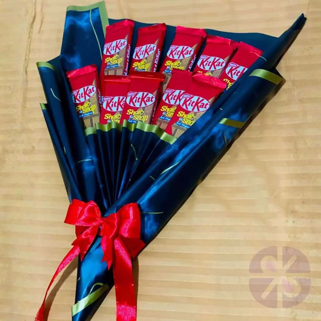 The Executive Break: KitKat Chocolate Bouquet Black Wrap