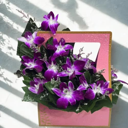 Royal Charm Orchid Bag Bouquet